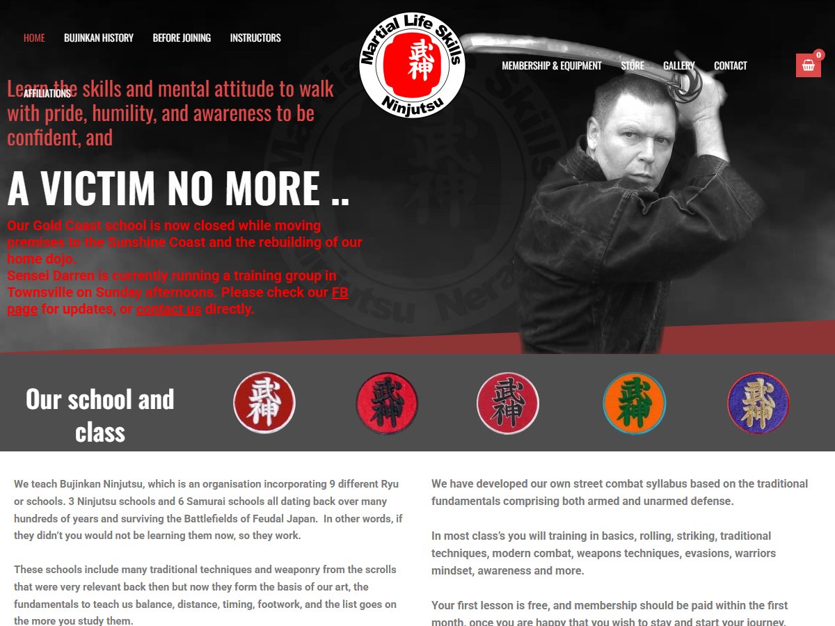 Martial Life Skills – Ninjutsu Nerang Gold Coast