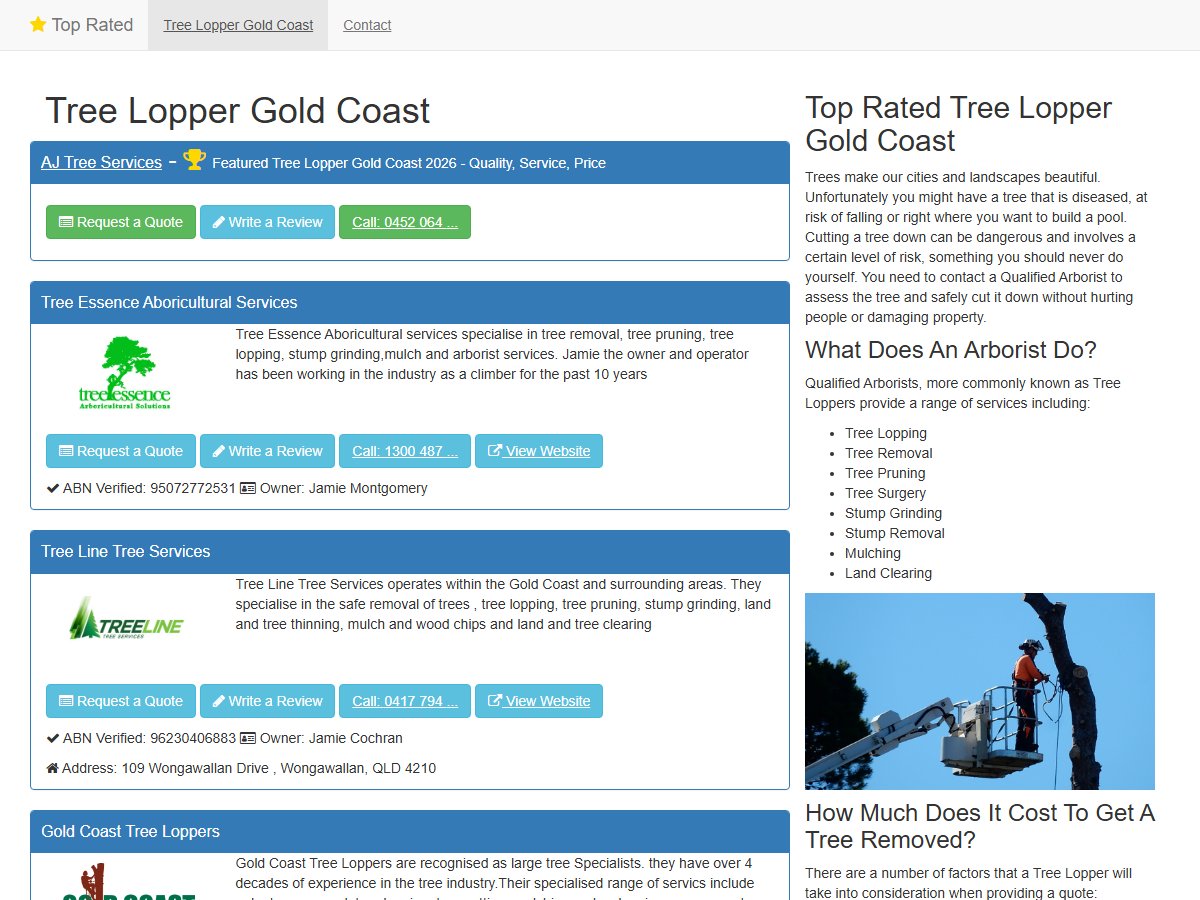 Tree Lopper Gold Coast