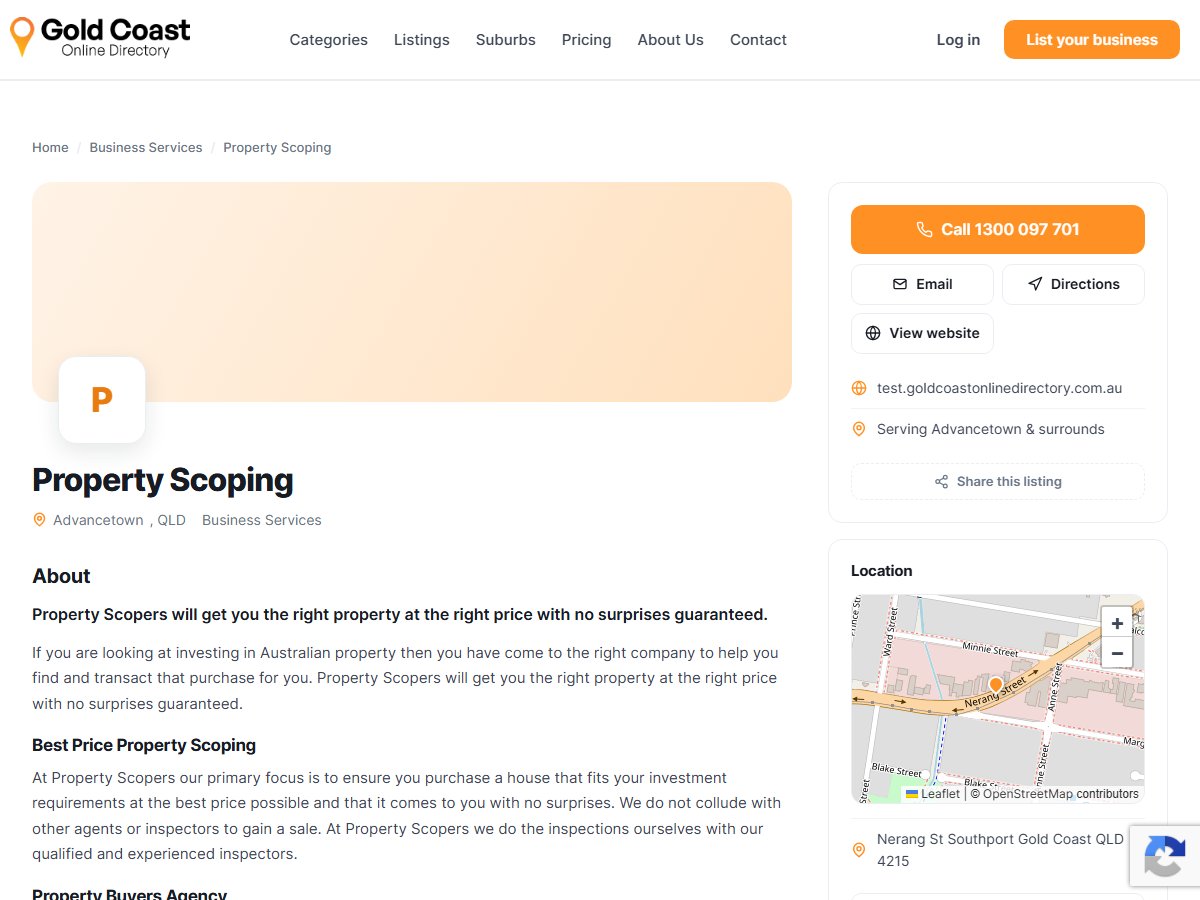 Property Scoping