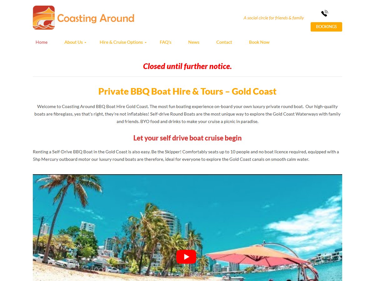 Round BBQ private self drive boat hire