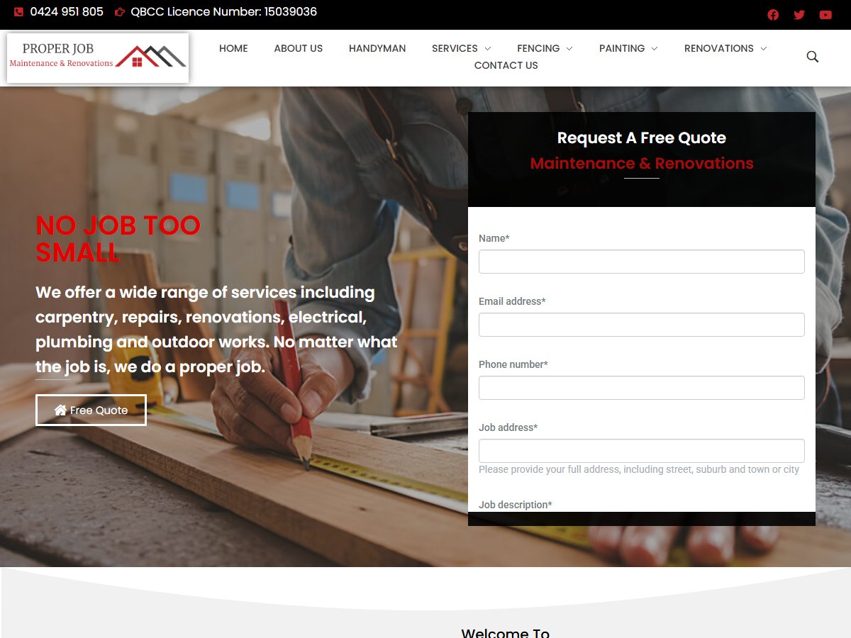 Properjob Maintenance & Renovations
