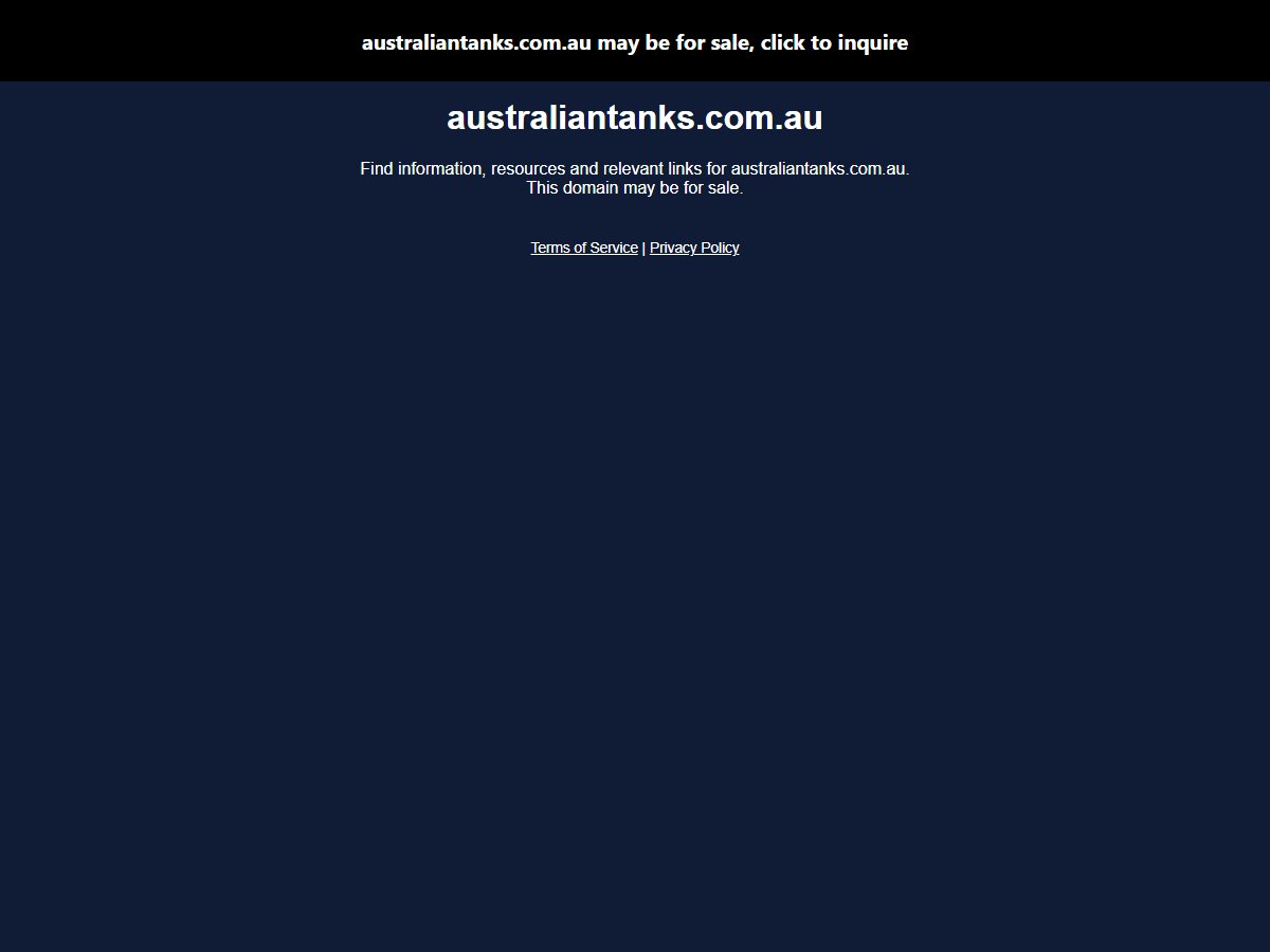 Australian Tanks