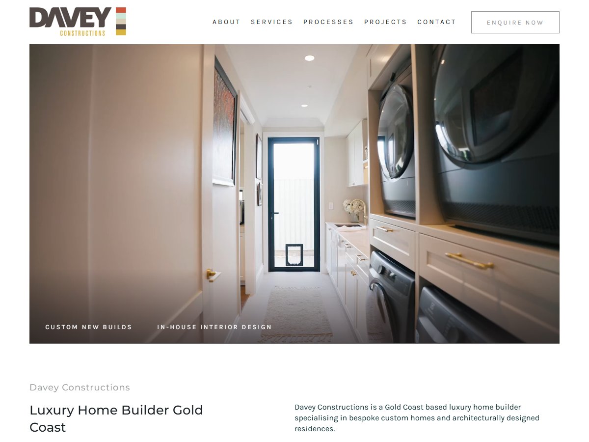 Davey Constructions | Gold Coast Luxury Home Builder