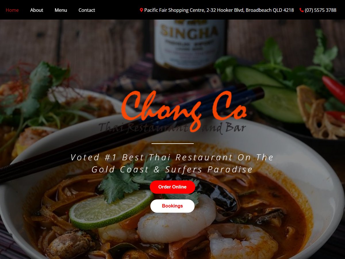 Chong Co Thai Restaurant and Bar Gold Coast