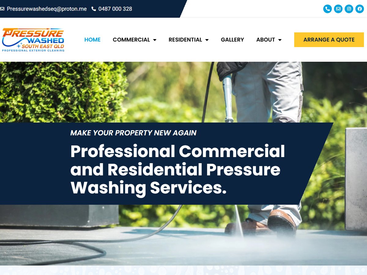 Pressure Washed Gold Coast