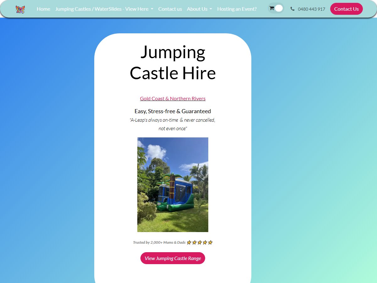 A-Leap Castle Hire
