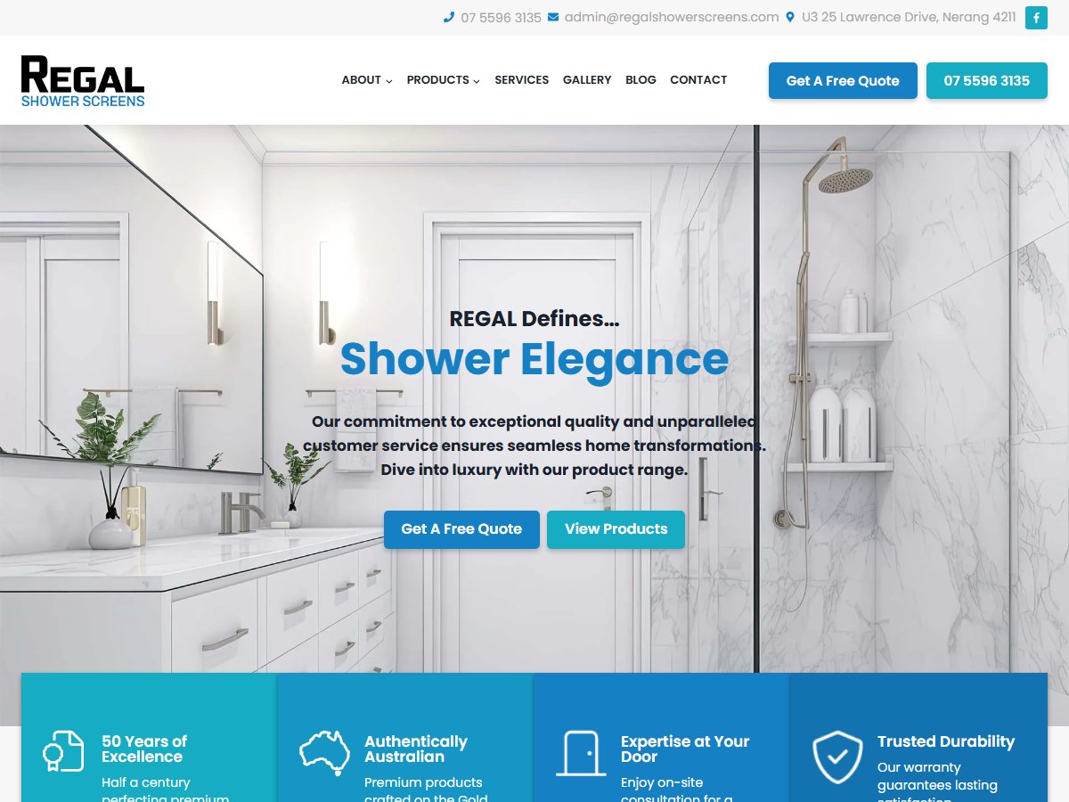 REGAL Shower Screens