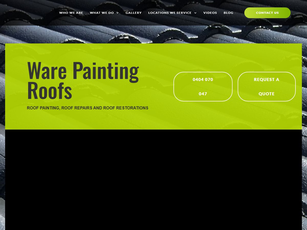 Ware Painting Roofs