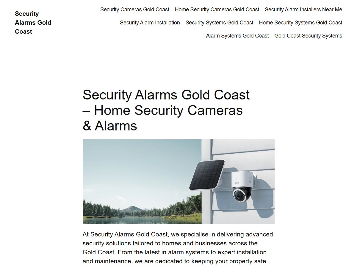 Security Alarms Gold Coast
