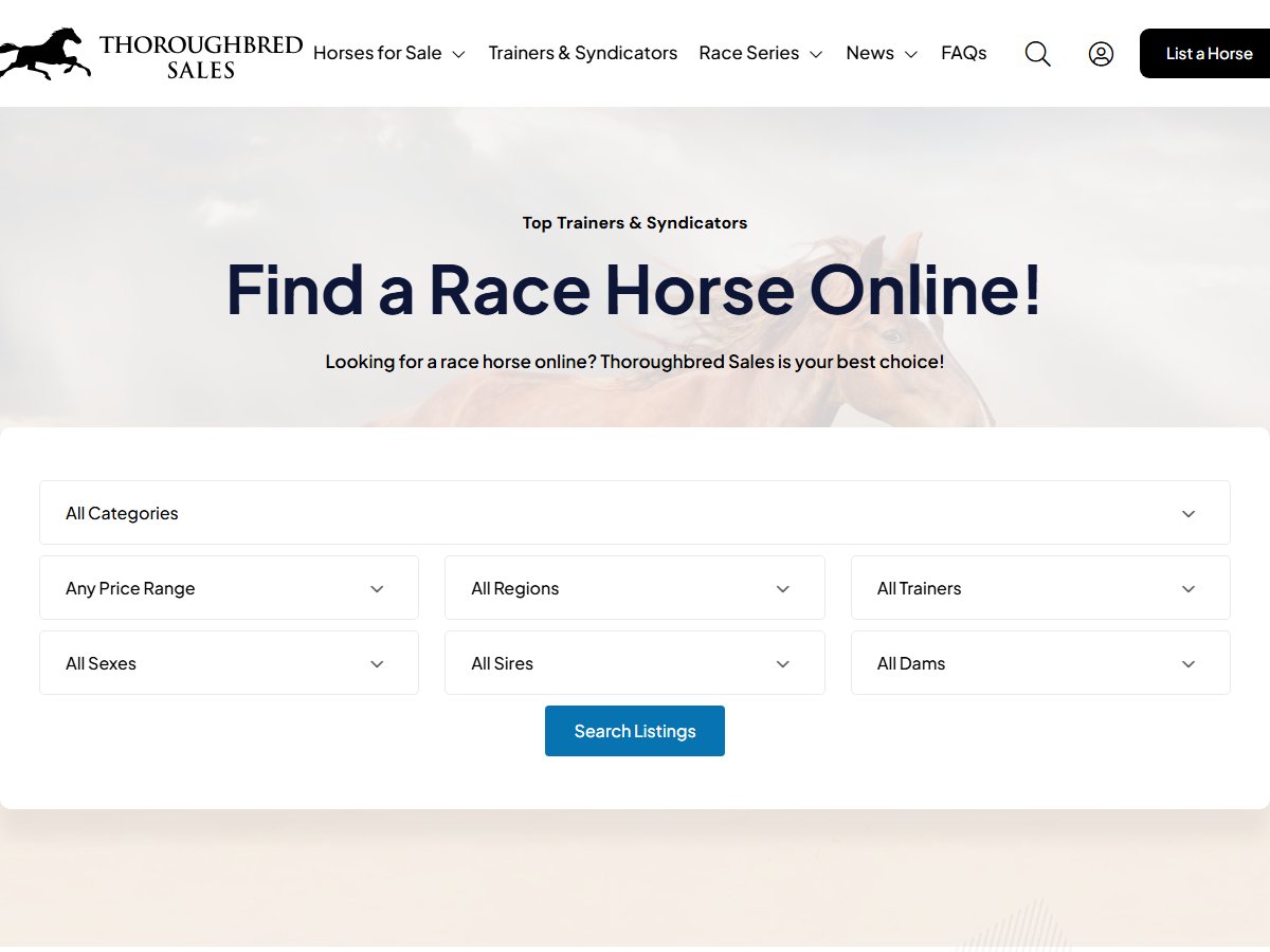 Thoroughbred Sales