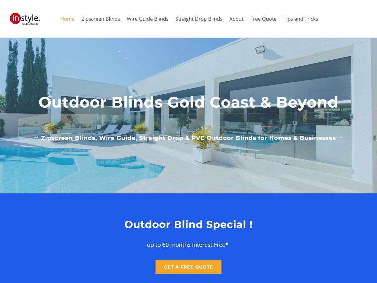 In Style Outdoor Blinds