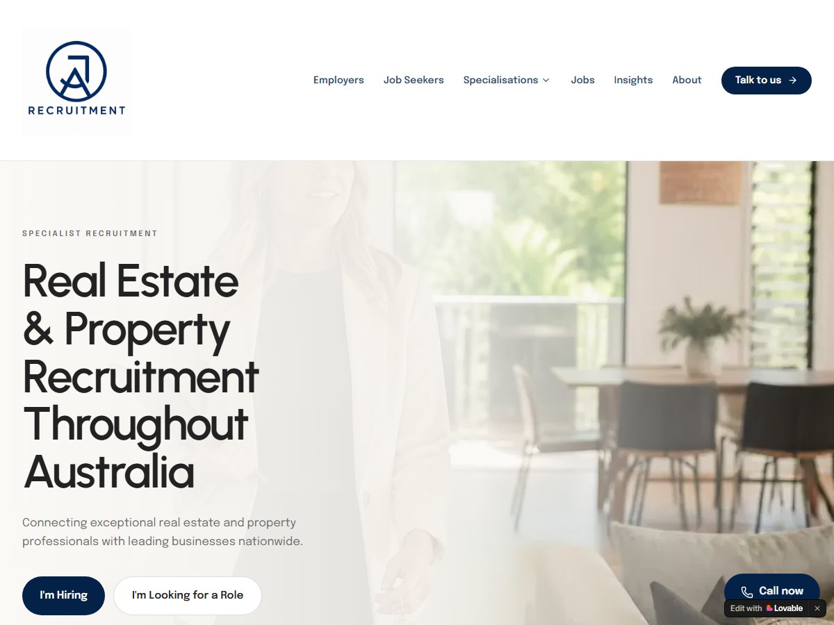 JA Recruitment | Real Estate Recruitment