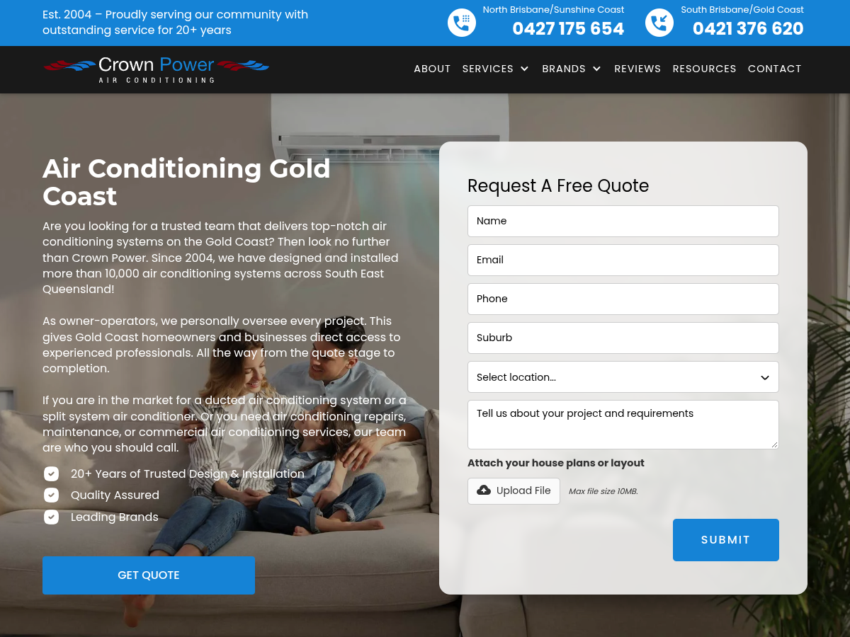 Crown Power – Air Conditioning Gold Coast
