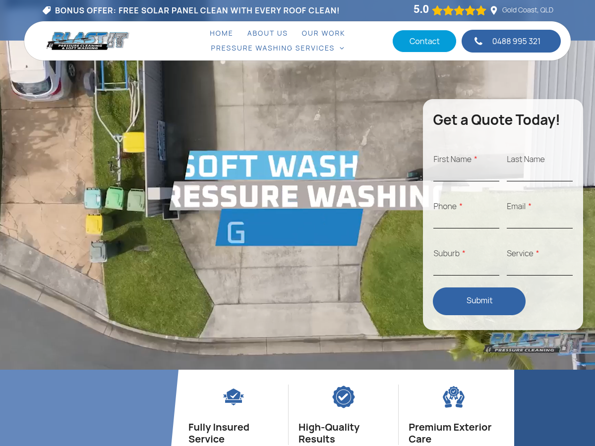 Blast It Pressure Cleaning & Soft Washing