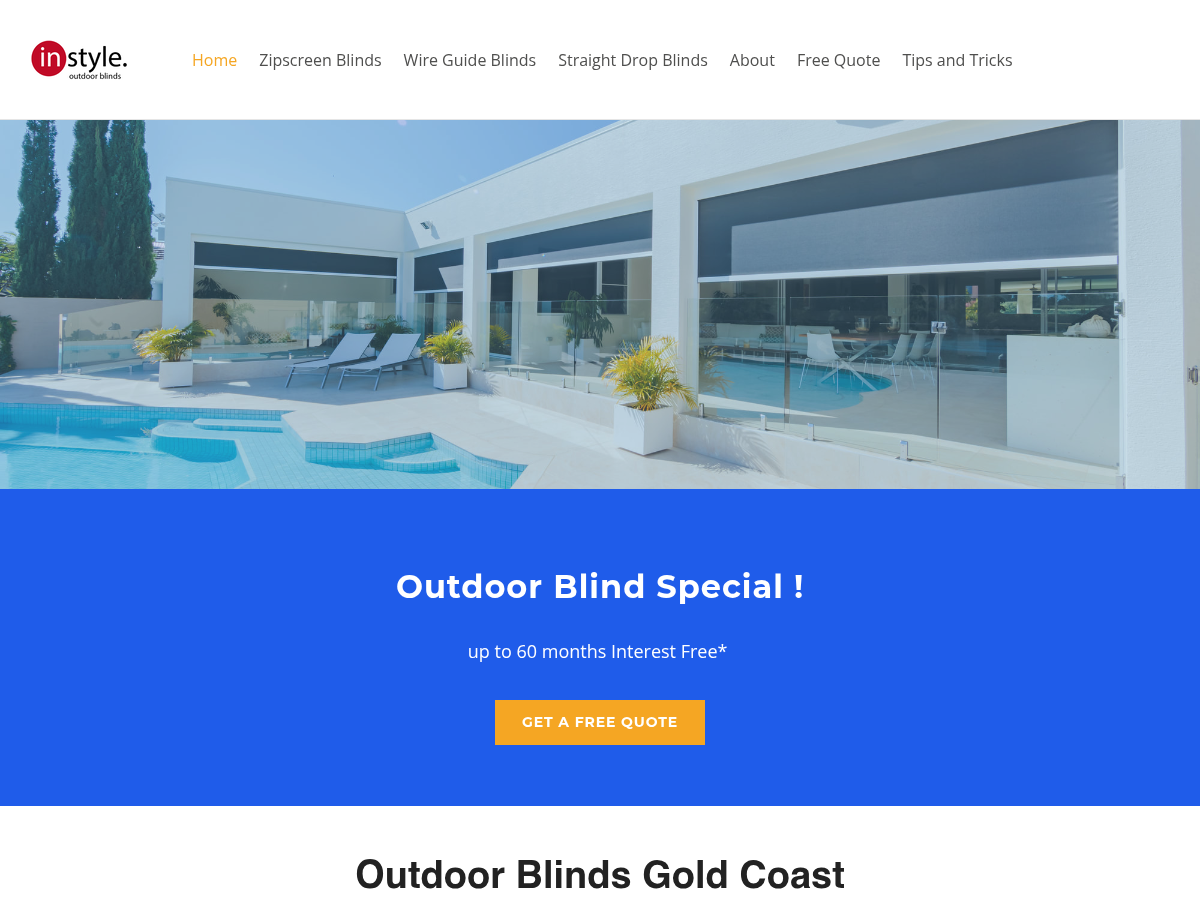 In Style Outdoor Blinds