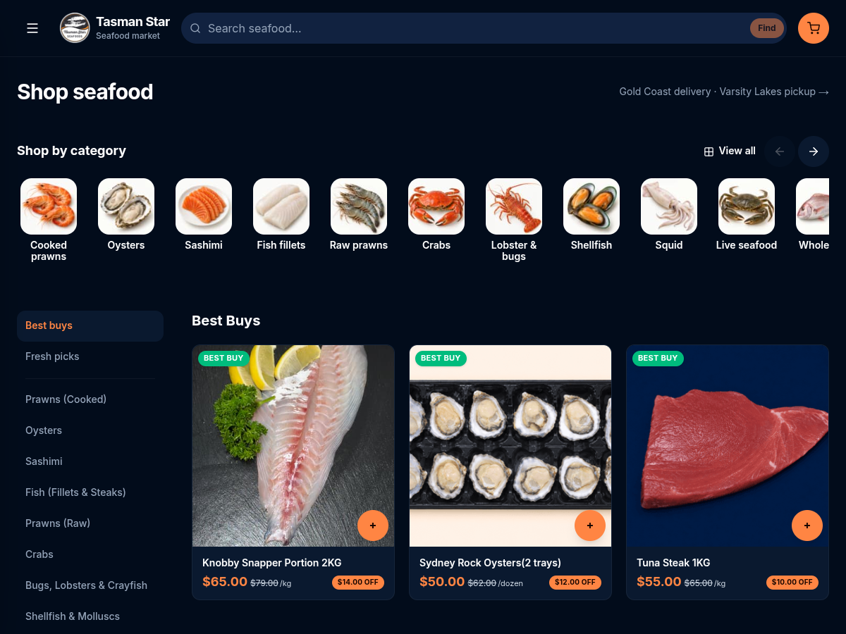 Tasman Star Seafood Market
